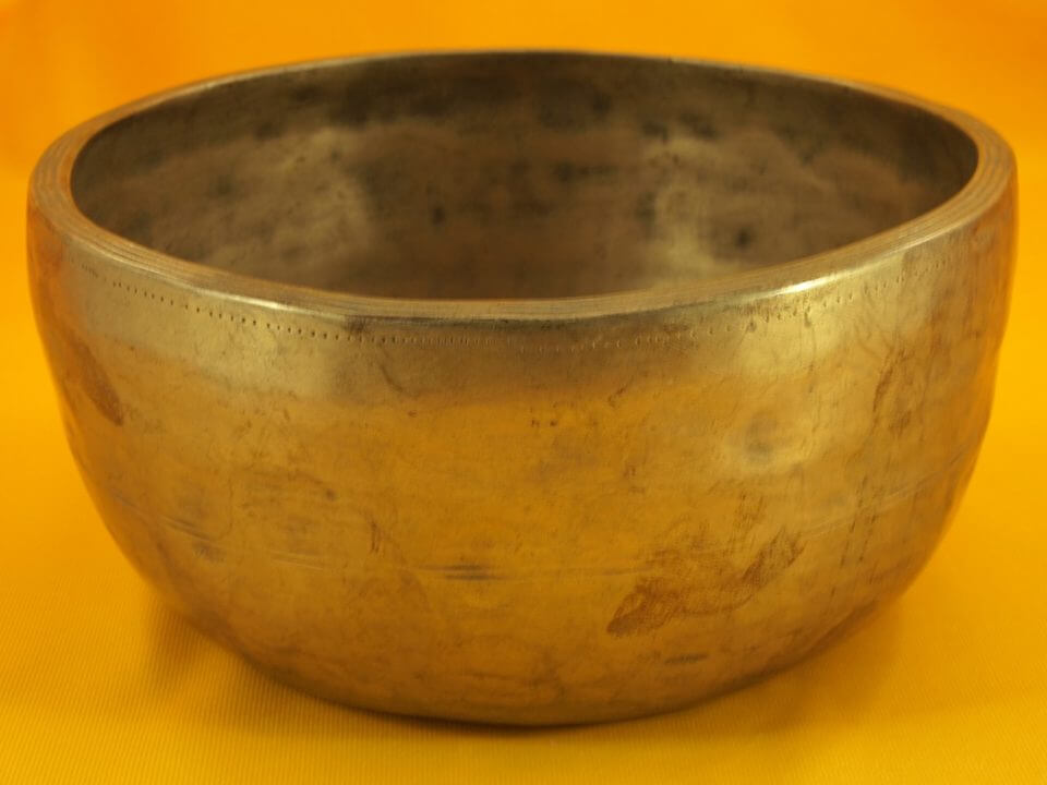 Rare Super thick Antique Thadobati Singing Bowl Intriguing soundscape