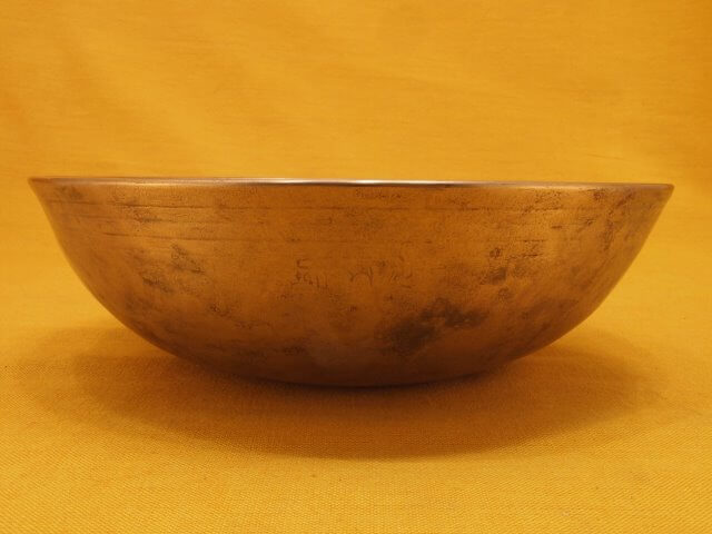 Large Manipuri Bowl with ancient inscription and premium sound