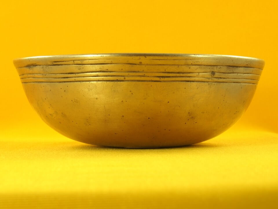 Rare Antique Manipuri Singing Bowl with premium high pitch soundscape