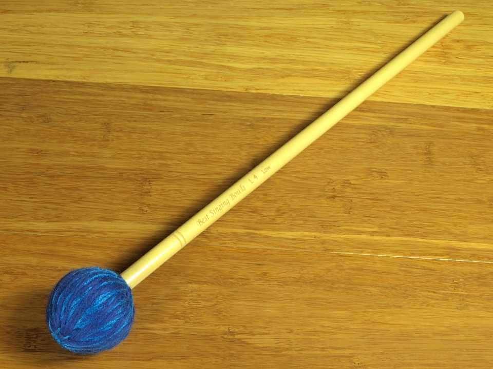 Best Singing Bowls Precision Large Blue Yarn Mallet