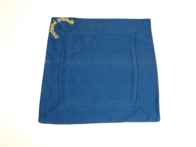 16" Royal Blue Rib Cover Cloth for medium singing bowls