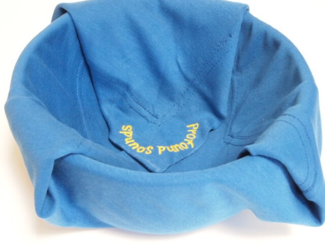 12" Royal Blue Rib Cover Cloth for small singing bowls