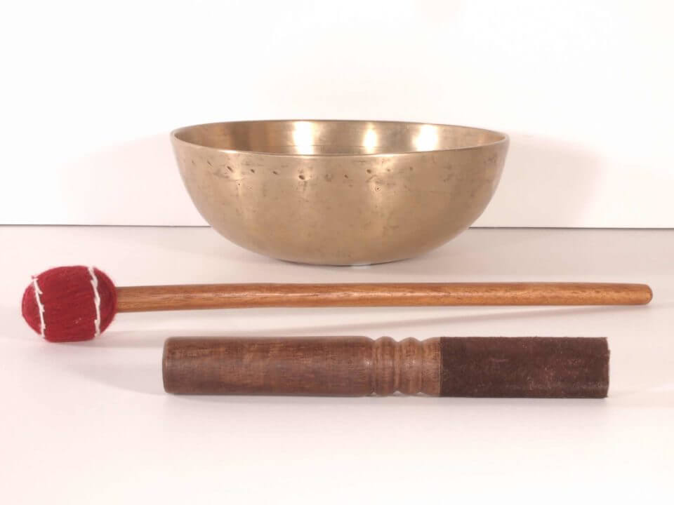 Mid-size Antique Singing Bowl With Ringer SPECIAL!