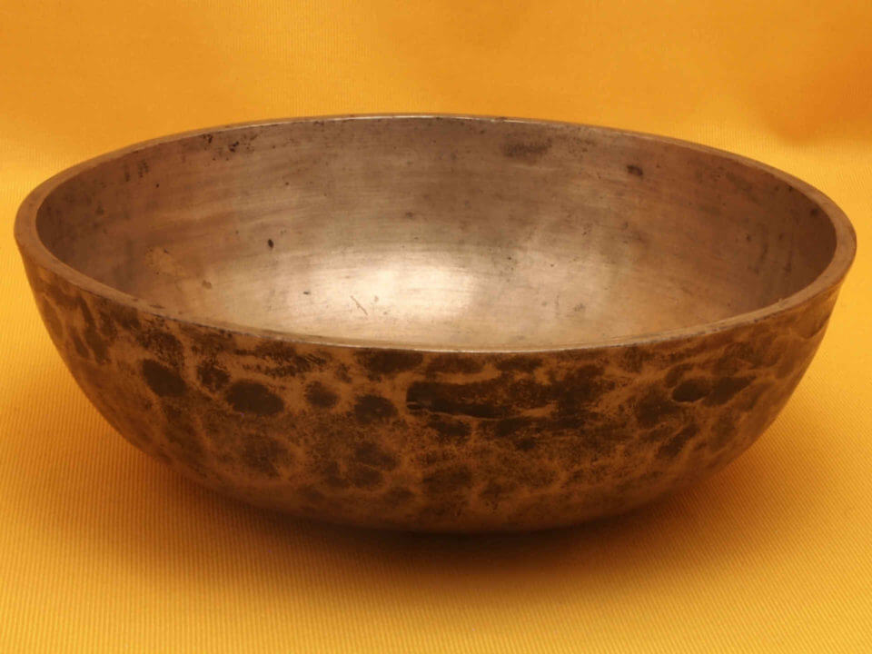 Thick Rajasthani Antique Manipuri Singing Bowl with excellent harmonics #80308