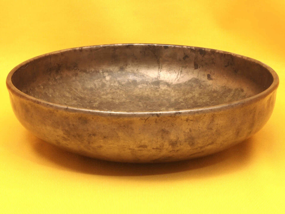 Thick Large Antique Singing Bowl with wild multi track soundscape #9878