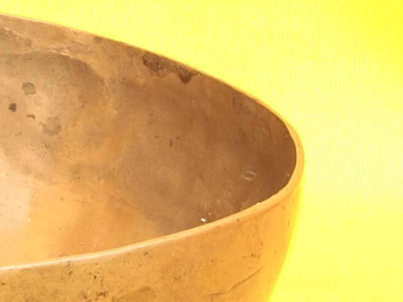 Antique Jambati Singing Bowl featuring a deep resonant low C note #77076