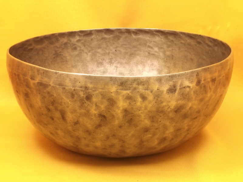 Large Antique Jambati Singing Bowl with deep energizing sound #1832